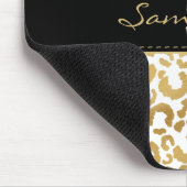 Gold leopard print aangepast muismat (Hoek)