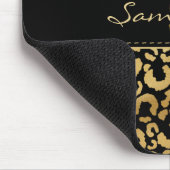 Gold leopard print aangepast muismat (Hoek)