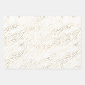Gold Leopard Print Khaki Cream Beige Waterverf Inpakpapier Vel (Voorkant 2)
