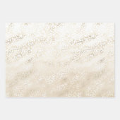 Gold Leopard Print Khaki Cream Beige Waterverf Inpakpapier Vel (Voorkant)