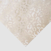 Gold Leopard Print Khaki Cream Beige Waterverf Tissuepapier (Detail)