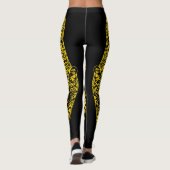 gold Leopard Print Leggings (Achterkant)