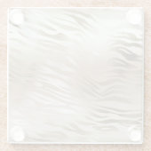 Gold Leopard Print Ombre Glass Onderzetter (Achterkant)