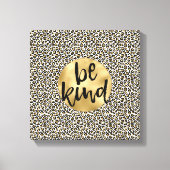 Gold-leopard-printer Canvas Afdruk (Voorkant)