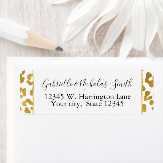 Gold Leopard-printer Etiket (Insitu)