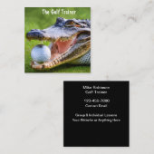 Gold Lessons Training Professioneel Vierkante Visitekaartje (Voorkant / Achterkant)