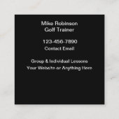 Gold Lessons Training Professioneel Vierkante Visitekaartje (Achterkant)