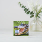 Gold Lessons Training Professioneel Vierkante Visitekaartje (Staand voorkant)