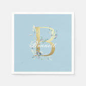 Gold Letter "B"  Servet (Voorkant)