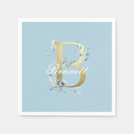 Gold Letter "B" Servet (Voorkant)