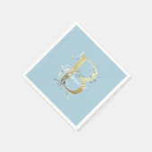 Gold Letter "B" Servet (Hoek)