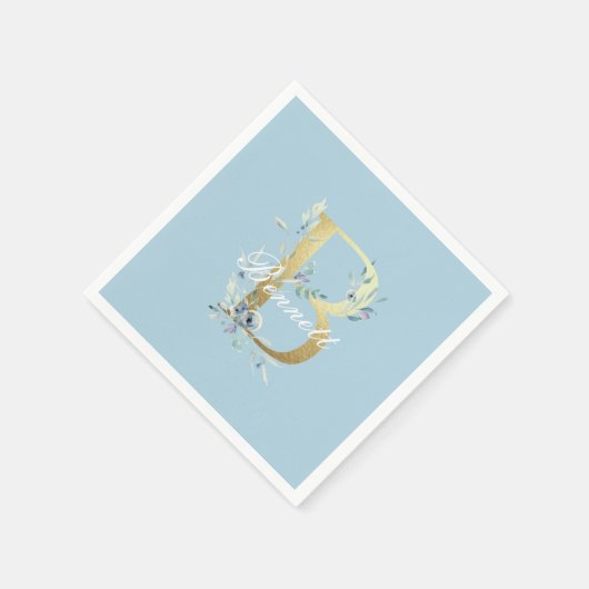 Gold Letter "B"  Servet (Hoek)