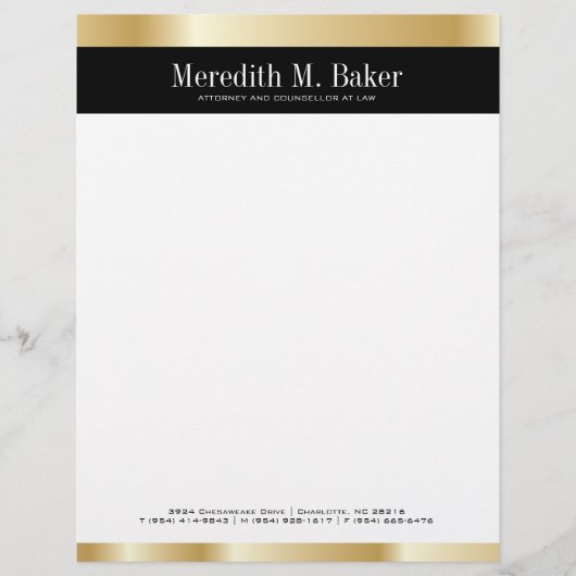 Gold Letterhead Flyer (Voorkant)