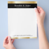 Gold Letterhead Flyer (Hand)