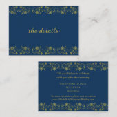 Gold Lettering op Atlantic Bl met Filippijnse vorm Informatiekaartje (Voorkant / Achterkant)