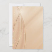 Gold Lettering op Cream Satin Jewish Bat Mitzvah Kaart (Achterkant)