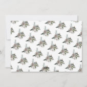 Gold Lettering Overlay Merry-kerstfotokaart Feestdagenkaart (Achterkant)