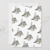 Gold Lettering Red Overlay Bold MERRY-fotokaart Feestdagenkaart (Achterkant)