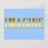 Gold Letters Stel je voor op T-shirts, Mokken, cad Briefkaart (Voorkant)