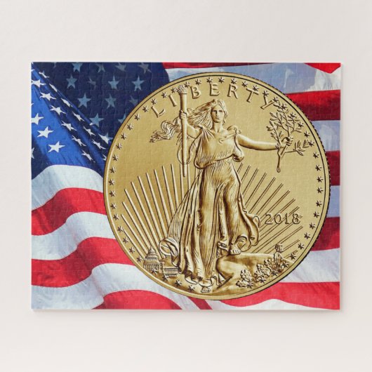 GOLD LIBERTY COIN LEGPUZZEL (Horizontaal)