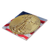 GOLD LIBERTY COIN TEGELTJE (Zijkant)