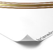 Gold Libra Zodiac Scales Astrology Sign Poster (Hoek)