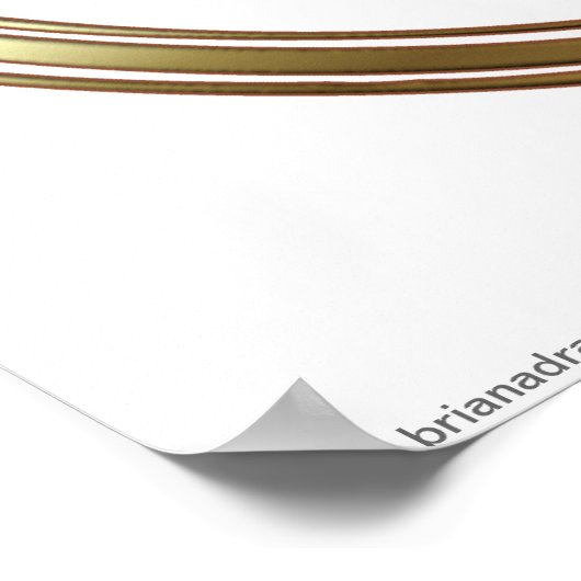 Gold Libra Zodiac Scales Astrology Sign Poster (Hoek)