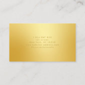 Gold Life Tree Yoga Instructor Visitekaartje (Achterkant)