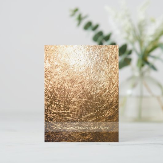 Gold Light 001 Briefkaart (Staand voorkant)