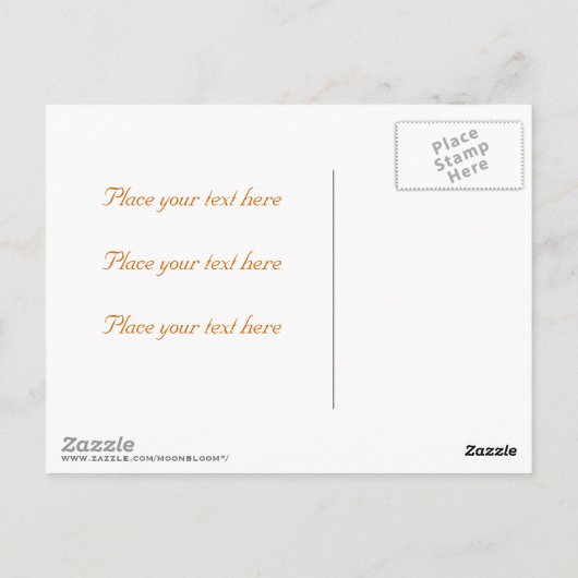 Gold Light 001 Briefkaart (Achterkant)