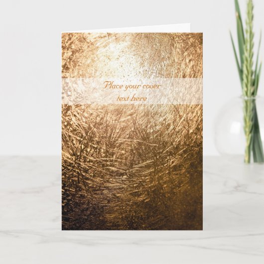 Gold Light 001 Feestdagen Kaart (Voorkant)