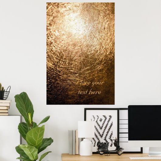 Gold Light 001 Poster (Thuiskantoor)