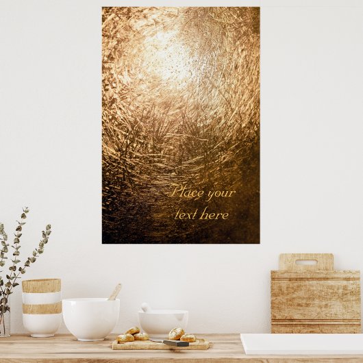 Gold Light 001 Poster (Keuken)