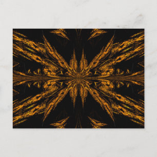 Gold Light Butterfly Briefkaart