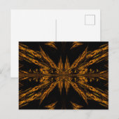 Gold Light Butterfly Briefkaart (Voorkant / Achterkant)