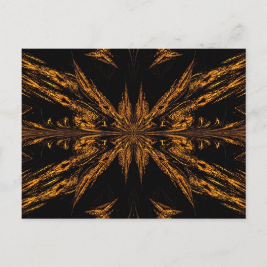 Gold Light Butterfly Briefkaart (Voorkant)