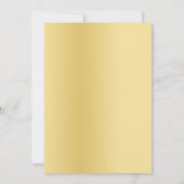 Gold Light Effect bruiloft Kaart (Achterkant)