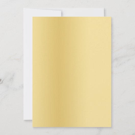 Gold Light Effect bruiloft Kaart (Achterkant)