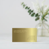 Gold Light en Shadow Elegant Design Luxe Elite Visitekaartje (Staand voorkant)