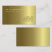 Gold Light en Shadow Elegant Design Luxe Elite Visitekaartje (Voorkant / Achterkant)