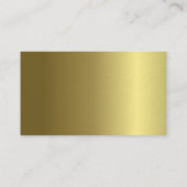 Gold Light en Shadow Elegant Design Luxe Elite Visitekaartje (Achterkant)