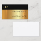 Gold Light en Shadow Professional, eenvoudig elega Visitekaartje (Voorkant / Achterkant)