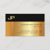 Gold Light en Shadow Professional, eenvoudig elega Visitekaartje (Voorkant)