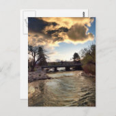 Gold Light op de Truckee River Briefkaart (Voorkant / Achterkant)
