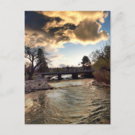 Gold Light op de Truckee River Briefkaart