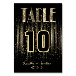 Gold Light Shower | Tafelkaarten Kaart