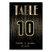 Gold Light Shower | Tafelkaarten Kaart (Achterkant)