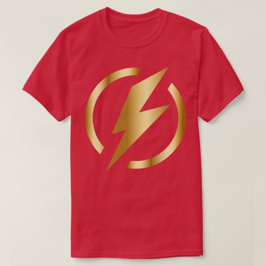 Gold Lightning T-shirt (Design voorkant)