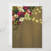 Gold Lights Hout Bloemen Herfst herfst verjaardags Kaart (Achterkant)