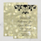 Gold Lights Open House Kaart (Voorkant / Achterkant)